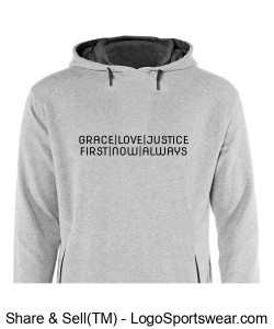GRACE LOVE JUSTICE Badger Men's Performance Fit Flex Hood Design Zoom