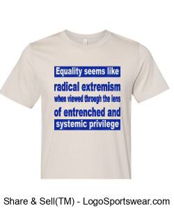 TTC Equality Quote Bella   Canvas Unisex Heathered Jersey Short-Sleeve T-Shirt Design Zoom